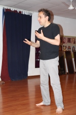 Alex teaching performing arts skills